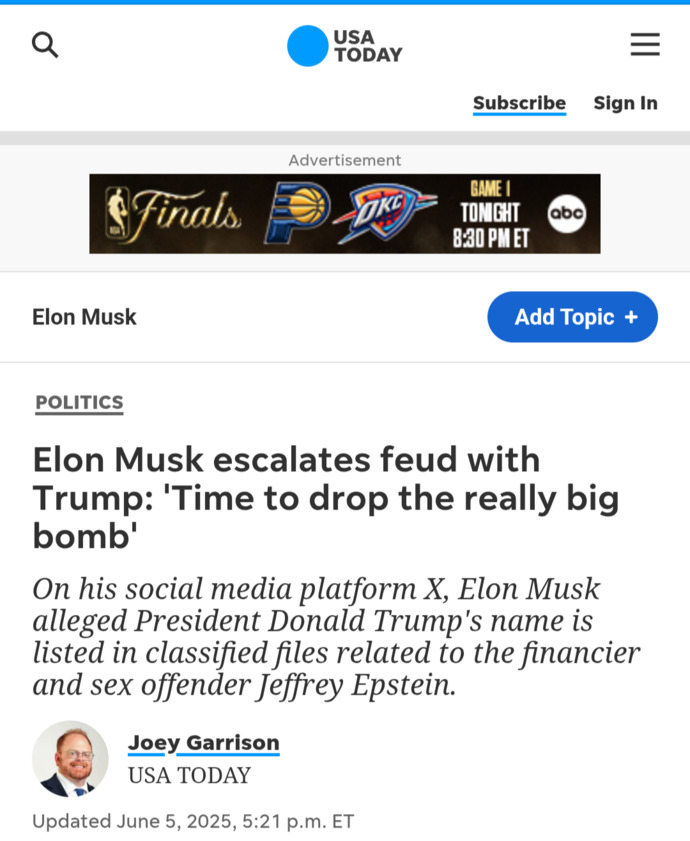 What Is Your Opinion On The Elon And Trump Feud?