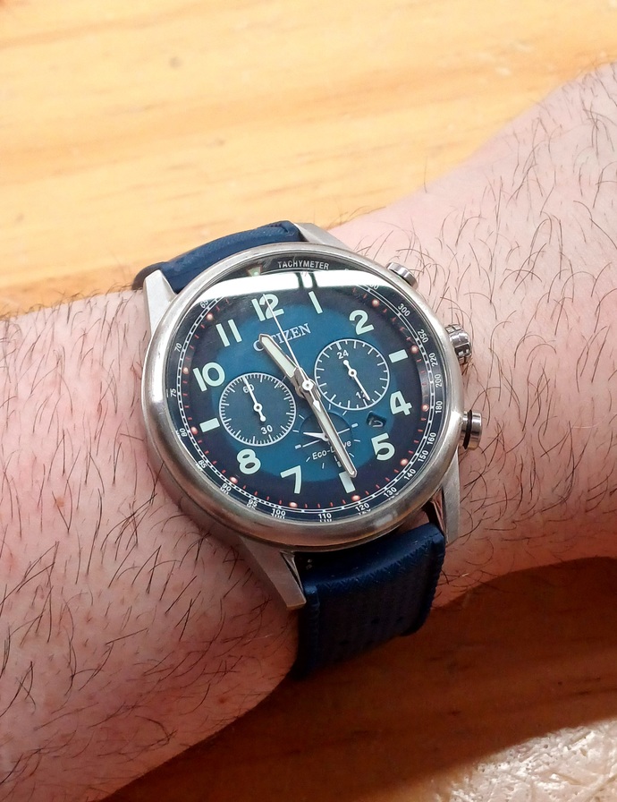 Which band looks better on my blue watch?