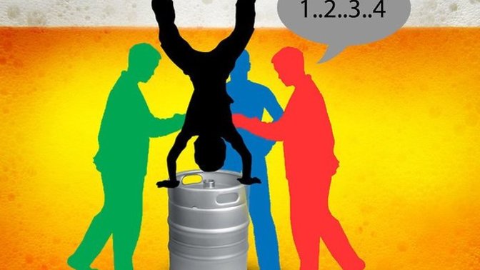 Have you ever done a keg stand?