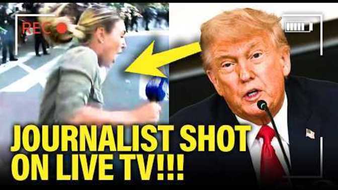Australian reported gets shot from behind live on air covering a protest... wtf?