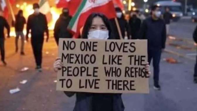 Why do people carry their Mexican flags around if they want to live in the US?