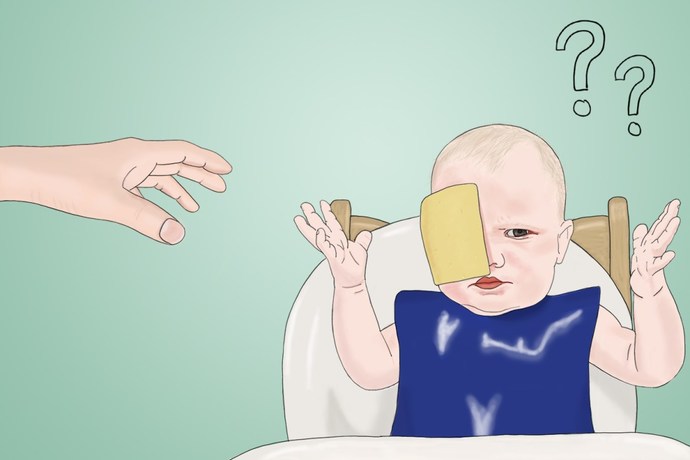 Does throwing a slice of cheese on a babies head actually make them stop crying?