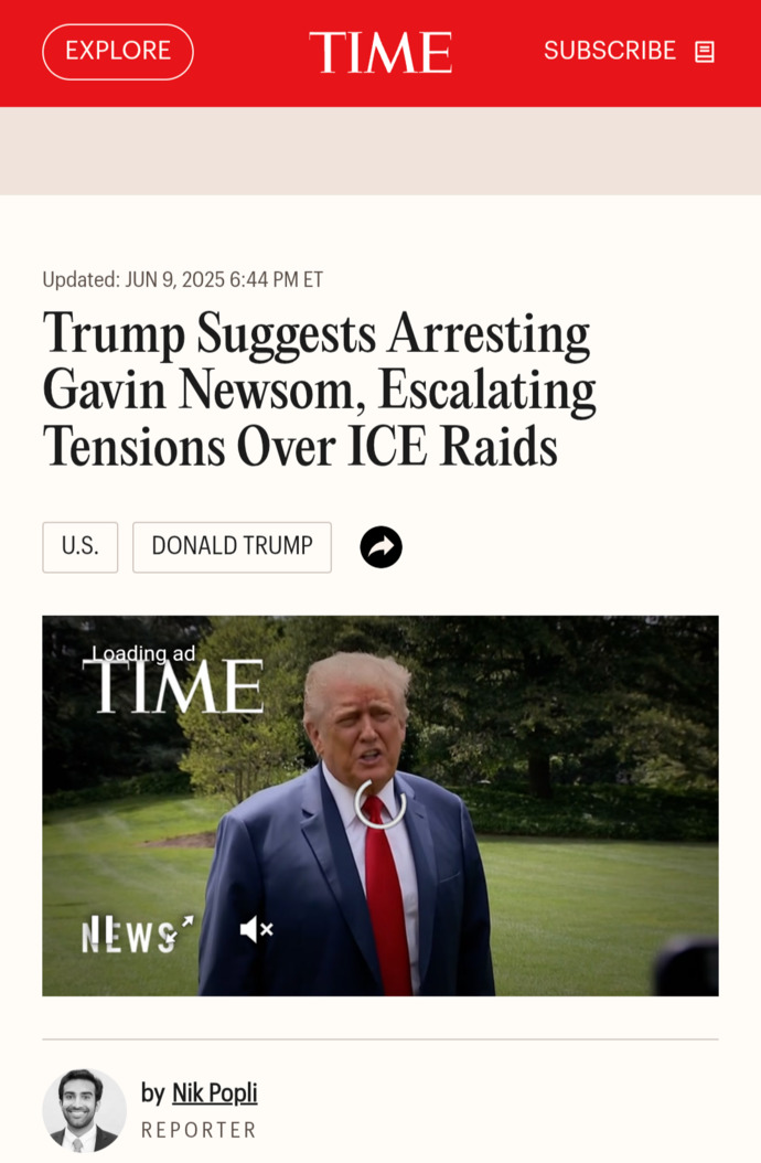Whats Your Opinion On Trump Wanting To Arrest California Governor Gavin Newsome?