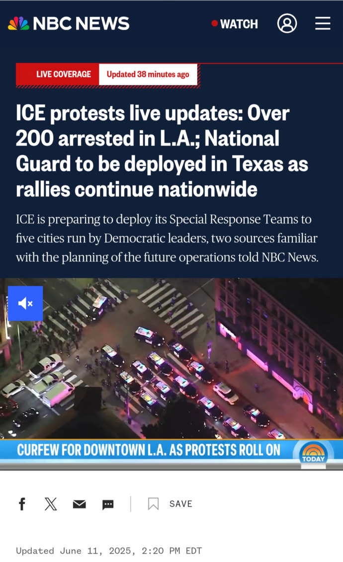 Whats Your Opinion On The ICE Protest That Are Happening Nationwide And LA?