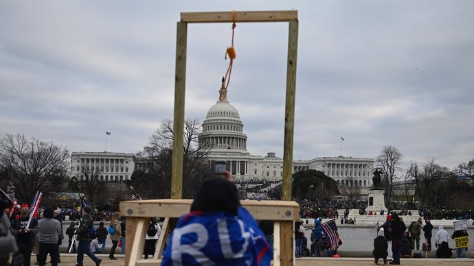 J6 "Hang Mike Pence" Trump is on film chanting along