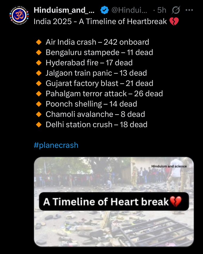 What do you think about the plane crash in India that killed 241 people?