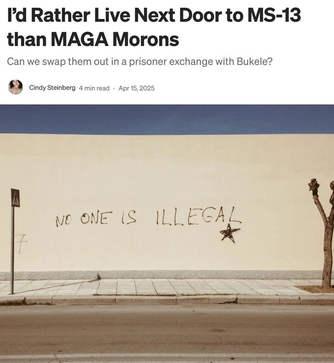 Would You Rather Live Next Door To MS-13 Than MAGA Morons?