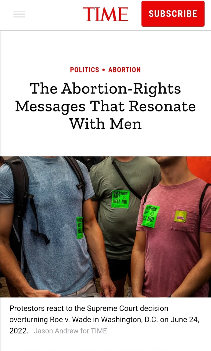 Why do women think that men who are against abortion are trying to control women?