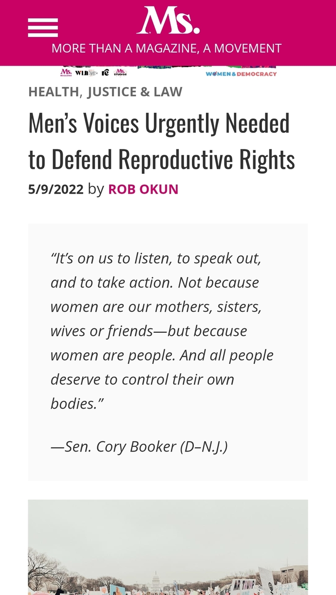 Why do women think that men who are against abortion are trying to control women?