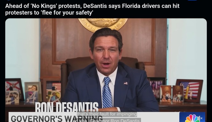 You think Florida GOP will stand behind road rage drivers running over protesters?
