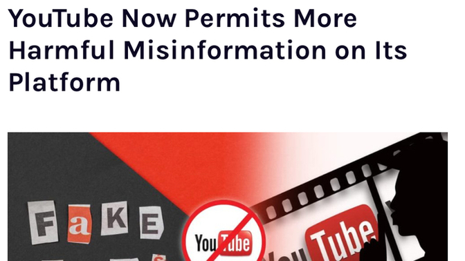 Under Trump pressures YouTube joins companies bending - slacks moderation policies from 25% up to 50%, how do you feel about that?