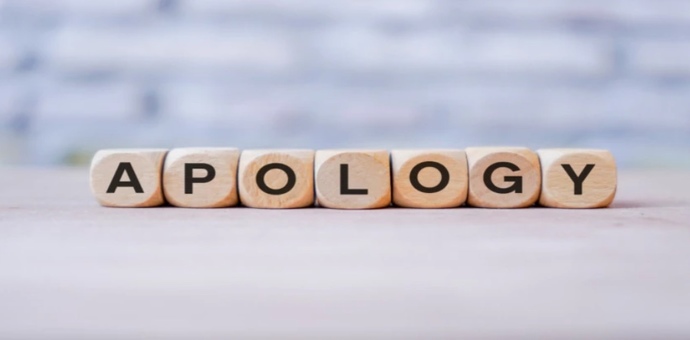 Do you consider “I owe you an apology” to be an actual apology?