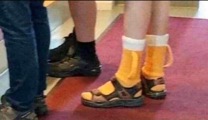 Would you wear beer socks?