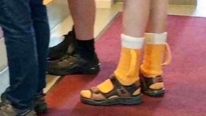 Would you wear beer socks?