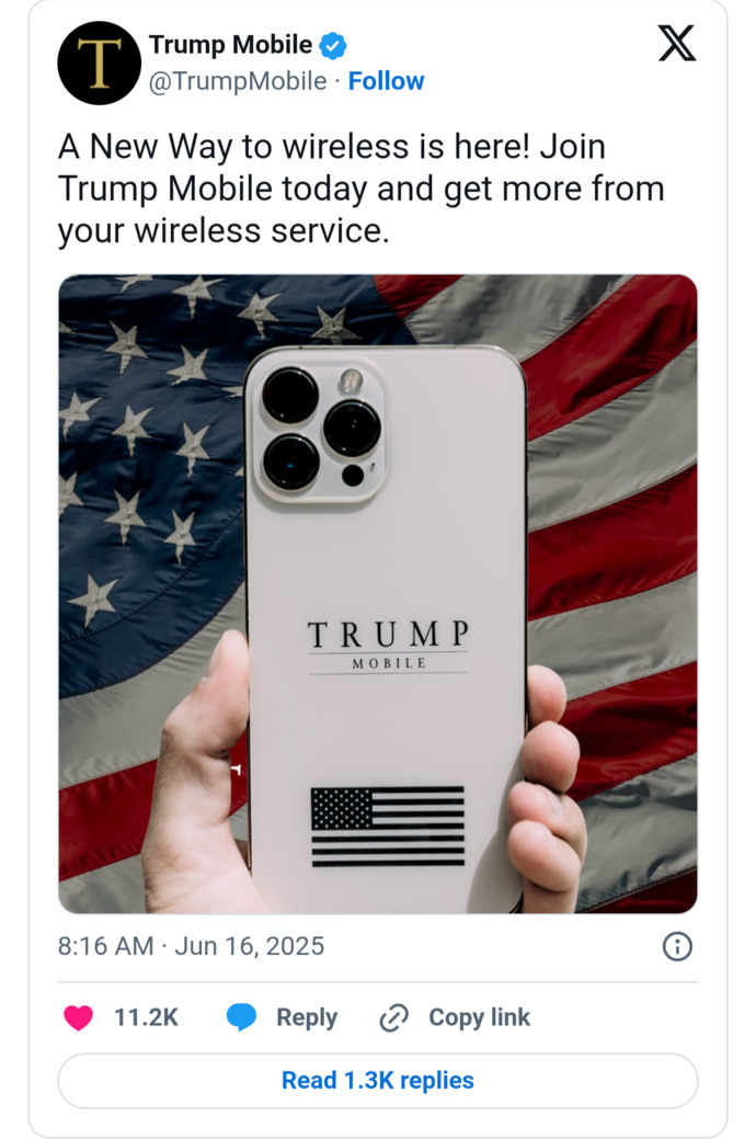 What Is Your Opinion On The Trump Mobile, The Trump Organization New Phone Plan?