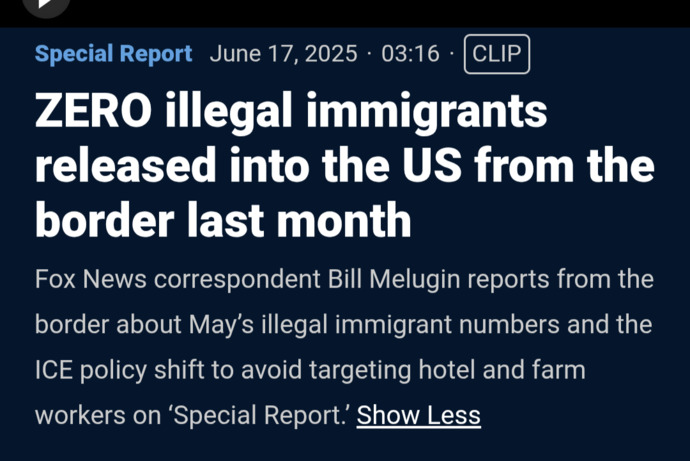 STUNNING border results! ZERO illegals were released at the border into the country compared to 56k same time last year. Why were the Democrats lying?