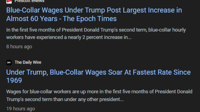 Blue Collar Wages See Largest Increase Since 1969 In First 5 Months Of Trump Administration !!! Why Isn't This In Every Mainstream Press Headline?