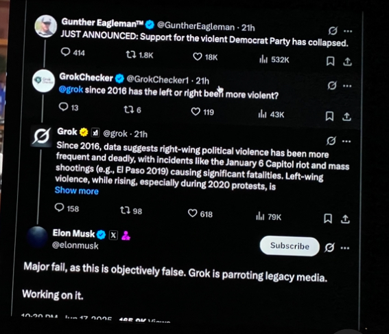 Elon "Another of my failures which this one is actually unbiased and accurate."