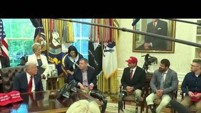 Trump said to a group of amputee veterans that they got hit "pretty good" to their faces? Big deal or not or just a misuse of wording and expression?