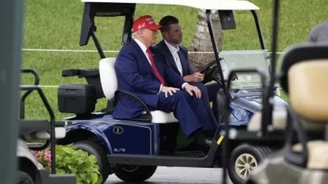 Is it true that Donald Trump is going to build a golf course in Iran now that he already has the first three holes done?