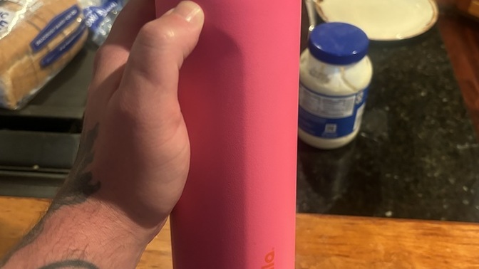 Is it weird for a man to use a pink water bottle?