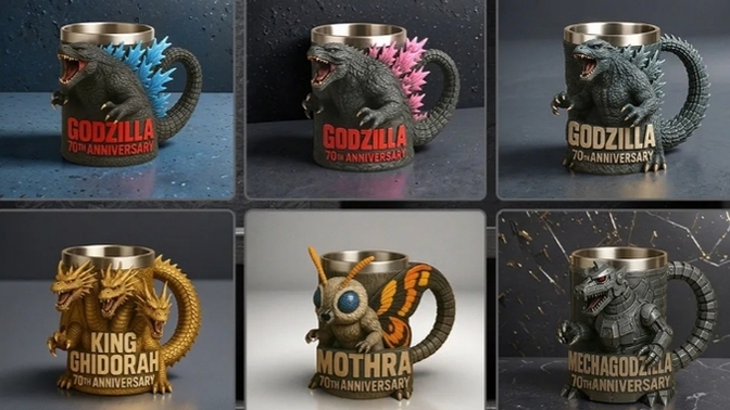Godzilla is 70, would you get a Godzilla mug?