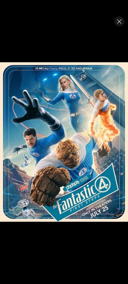 What do you think of this new poster for The Fantastic Four: First Steps?