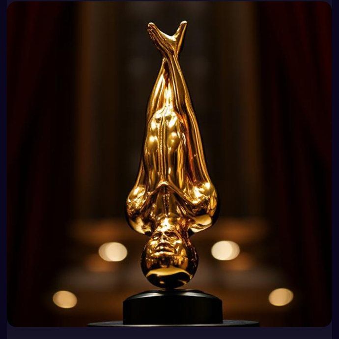 If you spin an Oscar and flip it on its head you create an award for PH Netherlands "display."