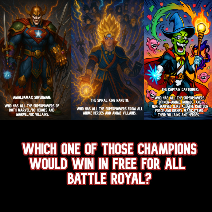 WHICH ONE OF THOSE CHAMPIONS WOULD WIN IN FREE FOR a battle?