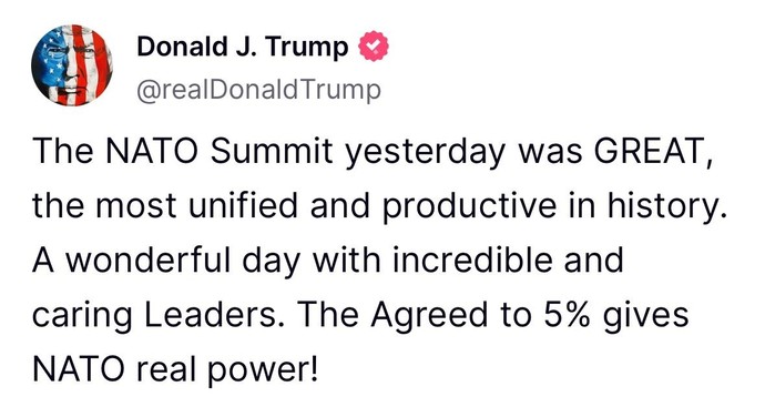 Does Trump really believe that the Europeans are going to spend 5% of their GDP on defence?