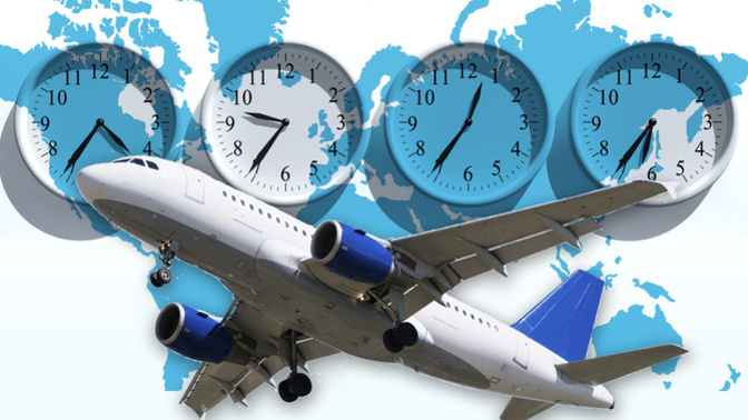 How do you deal with jet lag when traveling?
