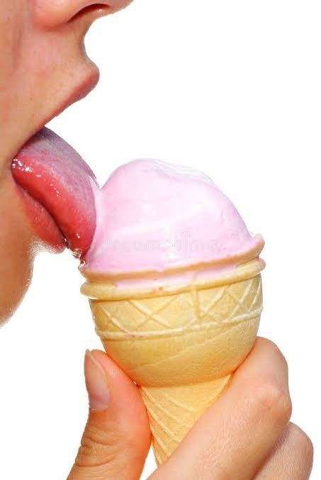 Why does everyone stare at us when we lick ice cream?
