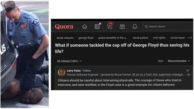 Would you tackle a cop if they were choking a suspect?