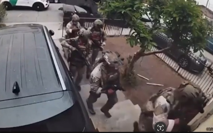Is there anything stopping randos from ordering soldier gear online and kidnapping brown skinned people?
