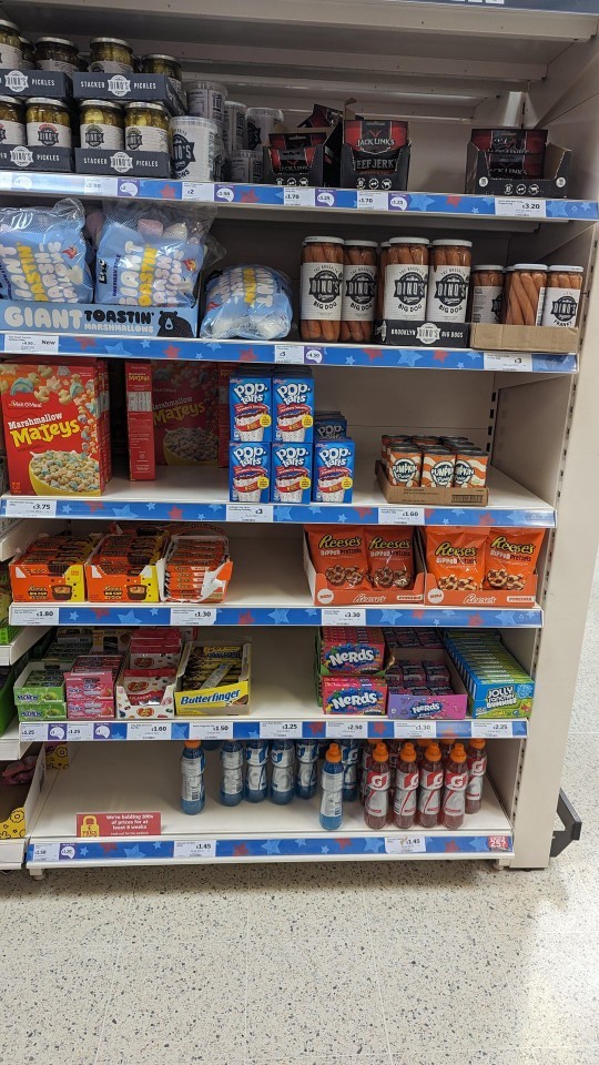 What foreign food aisle looks best?
