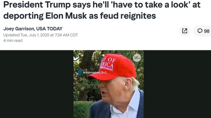 Would Elon get deported to a Salvadorian prison camp or get special treatment cuz he white?
