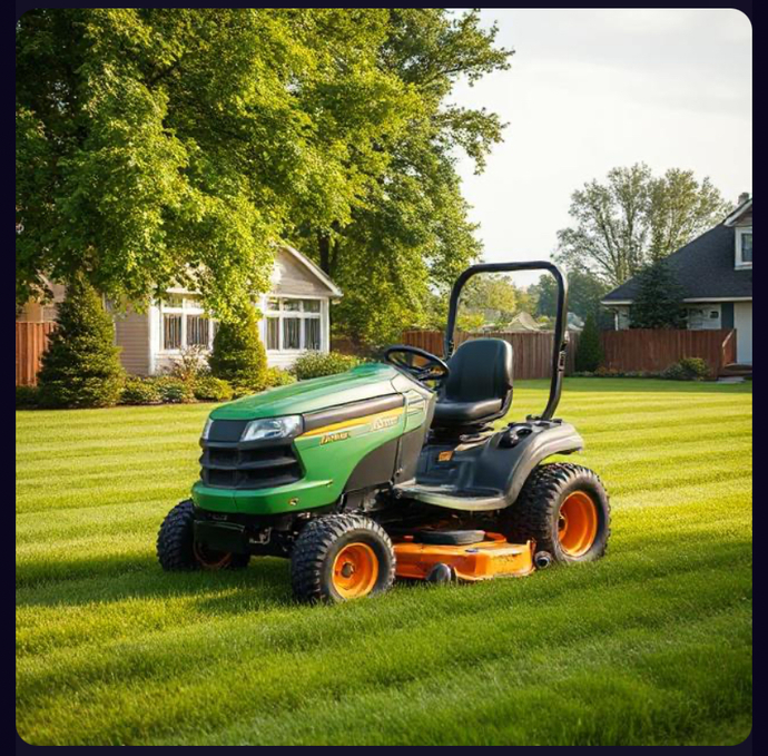 I love mowing grass. Shut off reality and take a few relaxing fresh-smelling laps. Then the yard looks loved.