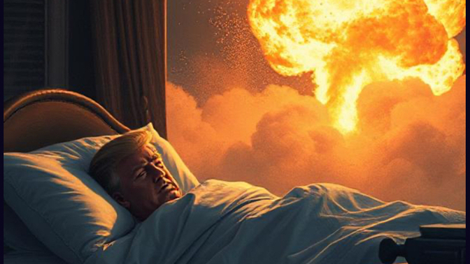 Would trump have more incentive to release the pre-approved defensive measures if he stayed the night in Kyiv Ukraine?