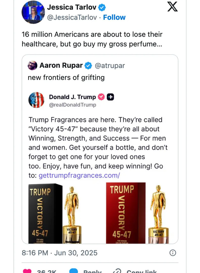 What Is Your Opinion On Donald Trump Now Selling Cologne and Perfume?