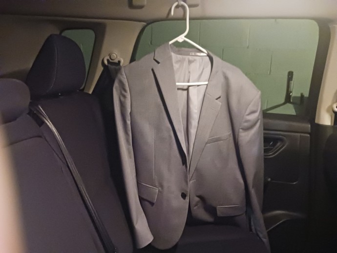 Do you ever hang your clothes in your car so they dont get wrinkled?