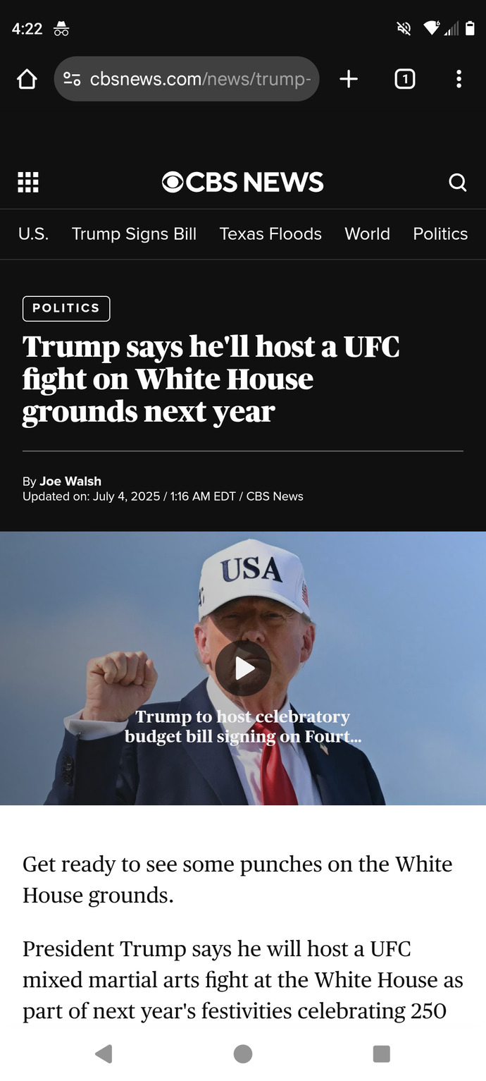 What Is Your Opinion With President Donald Trump Wanting To Host The UFC Fight At The White House?