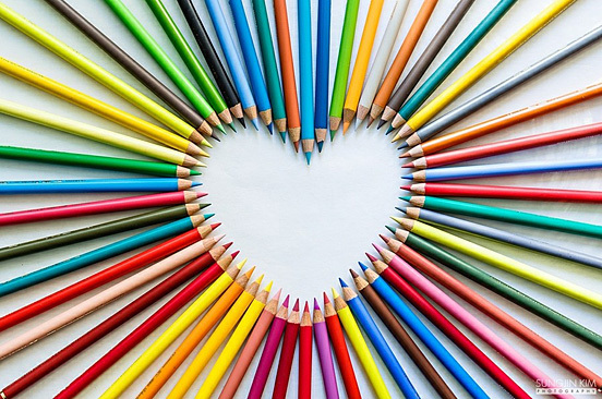 What color is love when you think of it?