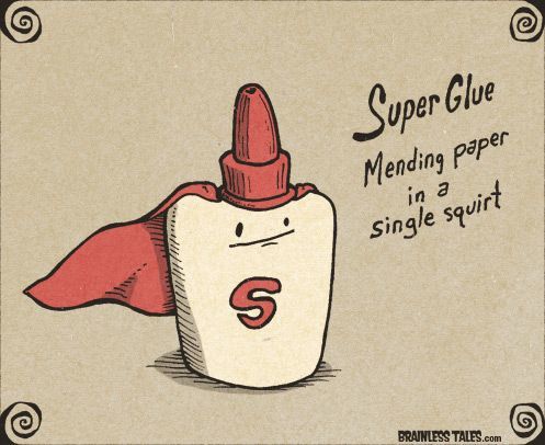 How come glue doesn’t stick to the bottle?