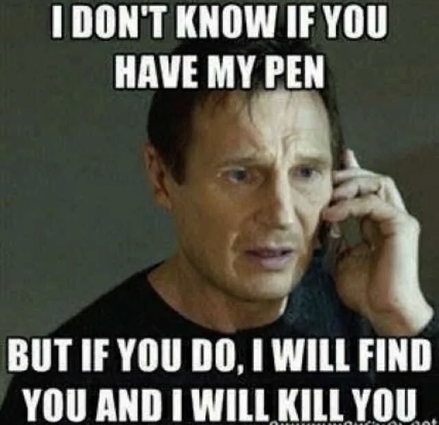 How come pens vanish but caps remain?