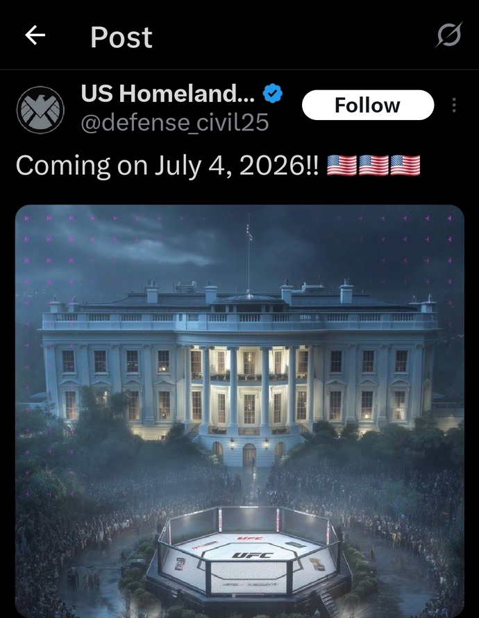 Are we great yet? Bloodsport on the paved over Rose Garden? Its a shiny object to be sure but also a bridge too far. What say you?