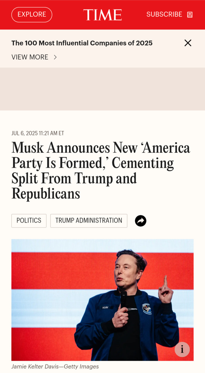 What Is Your Opinion On Elon Musk Attempting To Form His Own Political Party?