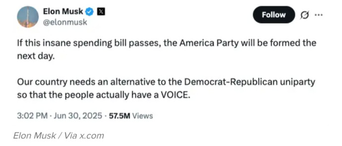 What Is Your Opinion On Elon Musk Attempting To Form His Own Political Party?