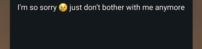It looks like she doesnt want to anymore whats your opinions?