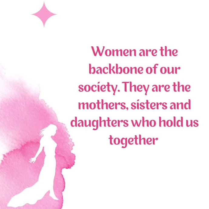 Are women the backbone of society?