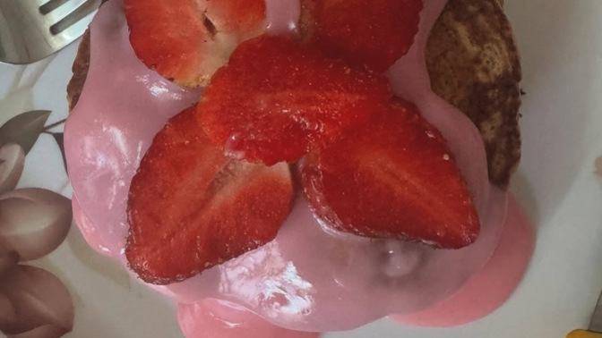 Do pancakes with a creamy sauce sound delicious?